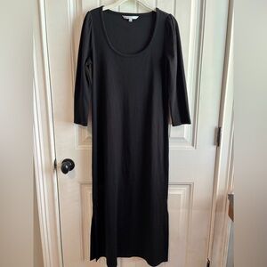 Hatch The Nines Black Long Sleeve Maternity Dress